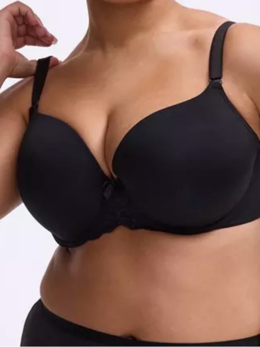 Torrid Perfect T-shirt Push-up Bra Black Smooth Full-Coverage 42F NWOT!
